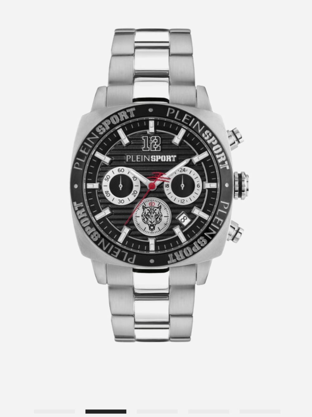 NEW PLEIN SPORT Wildcat Sport Bracelet Watch, 40mm STAINLESS STEEL